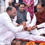 मुख्यमंत्री ने जीपीएम में नवीन जिला अस्पताल भवन निर्माण कार्य का किया शुभारंभ