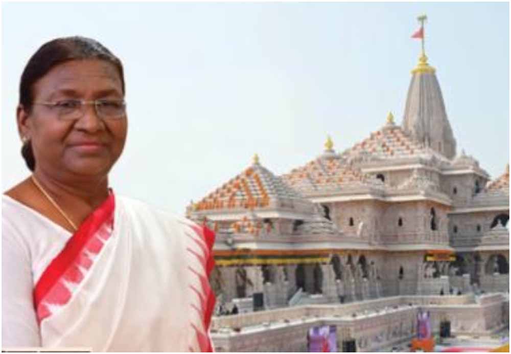राम मंदिर में नव वर्ष समारोह: राष्ट्रपति द्रौपदी मुर्मु श्रमिकों और कर्मचारियों को करेंगी सम्मानित