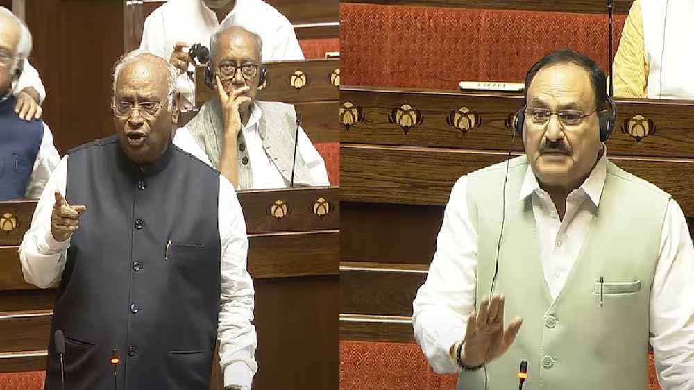 राज्यसभा में भड़के नड्डा- वहीं बैठे रहोगे और घटते चले जाओगे