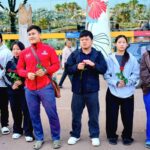 अरुणाचल के वेटलिफ्टरों का विमानतल पर रंगारंग स्वागत