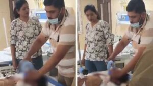 खुशियां बनीं हादसा: गुना में हवा से उड़ा जंपिंग झूला, बच्ची गंभीर घायल