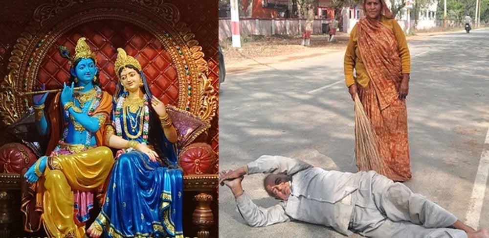 आगरा के दंपती कान्हा की भक्ति में रोजाना लोटपोट होकर नाप रहे ब्रज