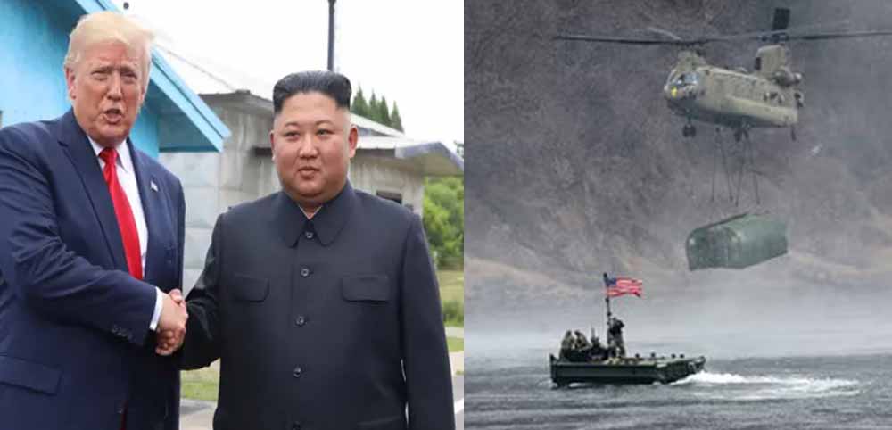 अब किम जोंग से पंगा लेकर डोनाल्ड ट्रंप ने हजारों सैनिकों की शुरू कर दी मिलिट्री ड्रिल