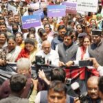 BJP का बड़ा प्रदर्शन, महिला आरक्षण पर सड़क पर उतरी पार्टी; CM ने विपक्ष को नारी अपमान याद दिलाया