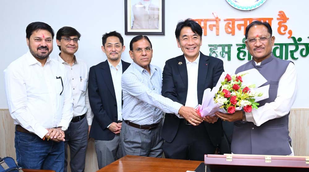 जापान के प्रतिनिधिमंडल ने CM साय से की सौजन्य मुलाकात, तकनीकी सहयोग और निवेश पर हुई चर्चा