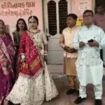 लाल जोड़े में पहुंची मीरा परमार, वोट डालकर निभाया नागरिक कर्तव्य