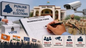 पंजाब में वोटिंग का दिन! निकाय चुनाव के लिए सुरक्षा कड़ी, बूथों पर CCTV से निगरानी