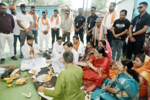 उद्योग मंत्री  लखनलाल देवंागन के मुख्य आतिथ्य एवं महापौर मती संजूदेवी राजपूत की अध्यक्षता में किया गया इन विकास कार्यो का भूमिपूजन