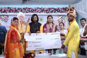मुख्यमंत्री कन्या विवाह योजना अंतर्गत 62 जोड़ों ने लिए सात फेरे, नवदंपत्तियों को मिली शासकीय सहायता
