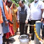 जावंगा कॉलेज भवन, जल जीवन मिशन और स्वच्छता दीदियों के कार्यों को देखा