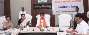 मंत्री  वर्मा ने की विकास कार्यों की समीक्षा