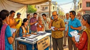 एन्यूमेरेशन फॉर्म को लेकर भ्रम, लोग बूथों पर तलाश रहे BLO