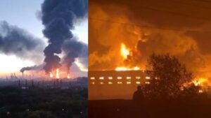 मॉस्को में ड्रोन अटैक से हड़कंप, ऑयल रिफाइनरी को नुकसान; रूस ने यूक्रेन पर लगाया आरोप