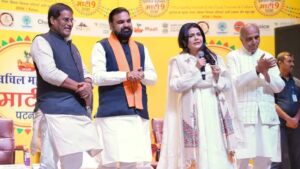 माटी महोत्सव में सम्मानित हुईं मालिनी अवस्थी समेत कई हस्तियां, सम्राट चौधरी ने गिनाई बिहार की विरासत