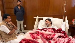 नितिन नबीन पहुंचे किरण सिंह देव से मिलने, डॉक्टरों से जाना इलाज का हाल