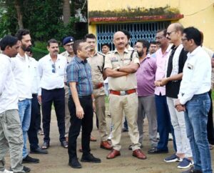 दशहरा आयोजन के लिए संभावित स्थलों भालेराव मैदान एवं एम.एम.आर. कॉलेज परिसर का किया निरीक्षण