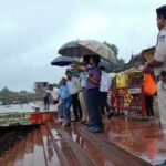 चित्रकूट में मंदाकिनी उफान पर, बढ़ते जलस्तर से प्रशासन सतर्क