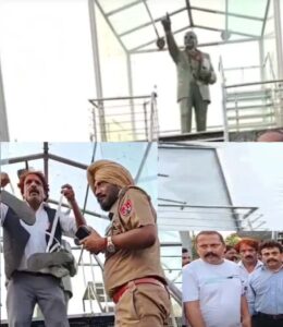 जालंधर में अंबेडकर प्रतिमा से तोड़फोड़, तीसरी बार शीशा टूटने से मचा हड़कंप