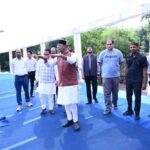 सेवा संकल्प ज्योति यात्रा की तैयारियों को लेकर मंत्री  सारंग ने किया जिला मुख्यालय कार्यक्रम स्थल का दौरा