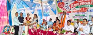 धमतरी जिला के मोंगरागहन में मेगा स्वास्थ्य शिविर का आयोजन